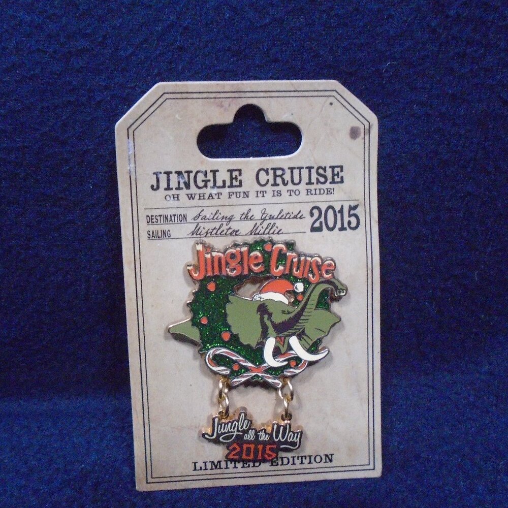Disney Land Resort Jingle Cruise 2015 Jungle Christmas Limited Edition Pin